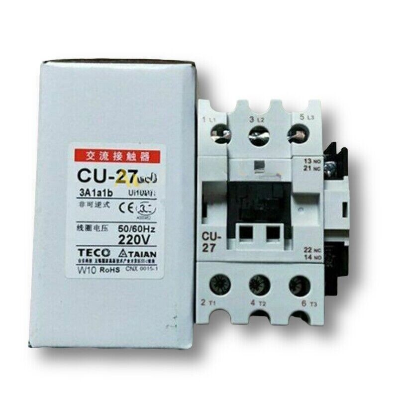 TECO AC Contactor CU-27 3a1a1b AC24V 36V 48V 110V 220V 380V New