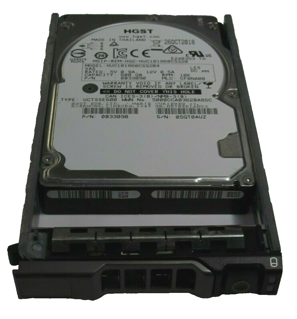 600GB 10K SAS 2.5" SAS HARD DRIVE FIT DELL SERVER R710 R720 R730 R610 T610 T710