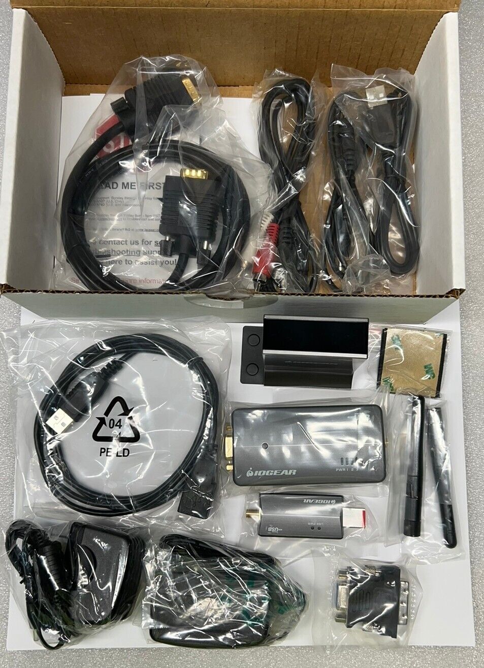 IOGEAR Wireless Audio Video Kit with Audio, VGA and USB Adapter GWAV8000K