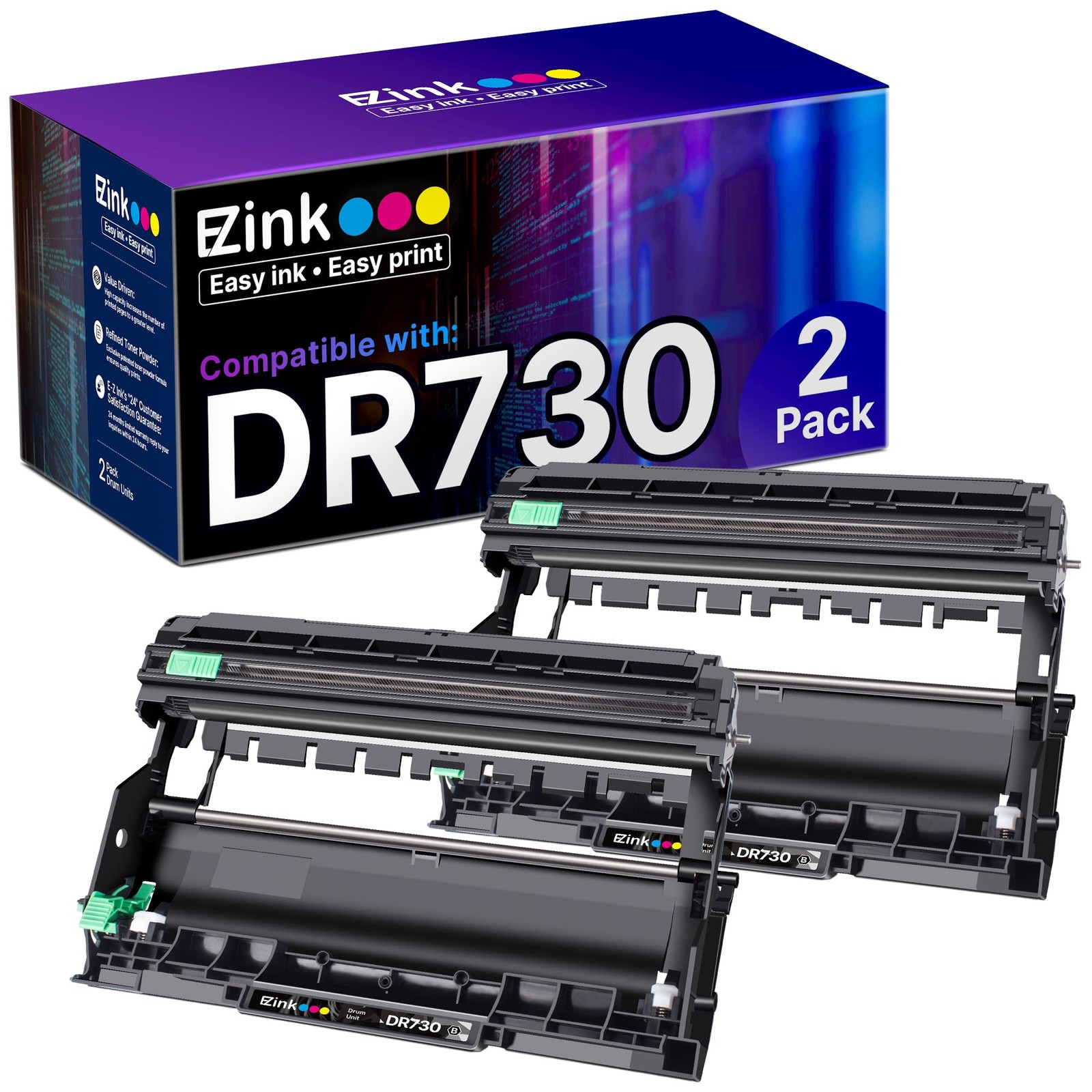 E-Z Ink DR-730 Compatible Replacement Drum Unit for Brother