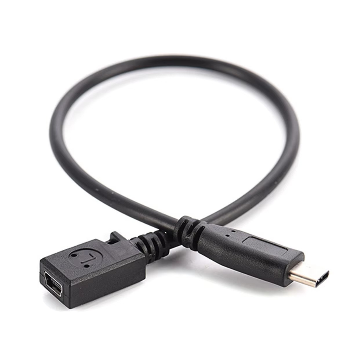 1pc USB 3.1 Type C Male Plug to Mini USB Female Adapter Data Charger Sync 