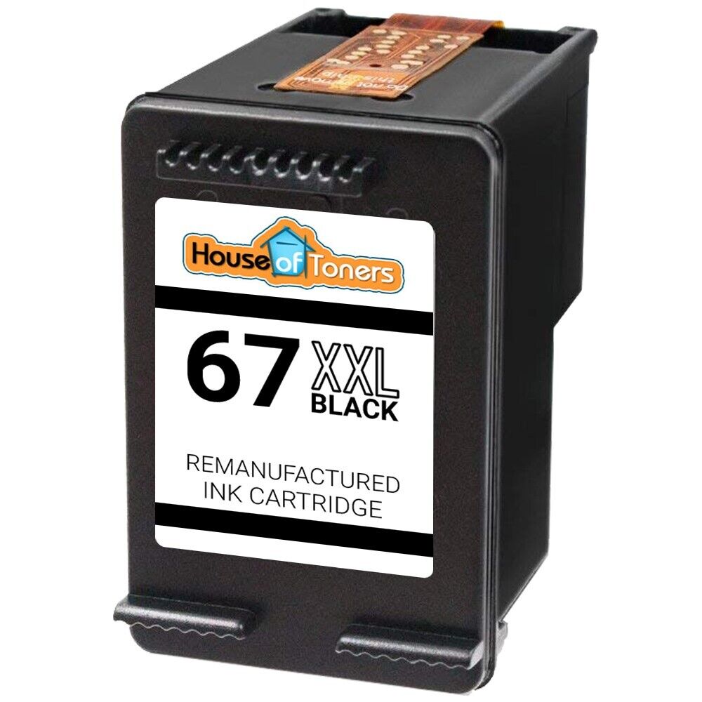 For HP 67XL XXL Black & Color Ink for Deskjet Plus 4140 4152 4155 4158