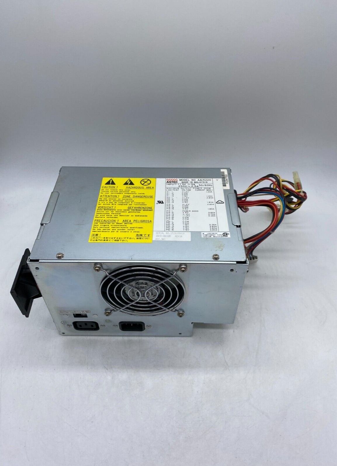 ASTEC AA14220 Power Supply 200W