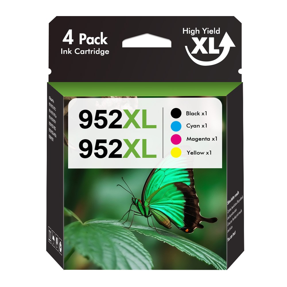 Printer Ink 952 XL 952XL Ink Combo Pack for HP OfficeJet Pro 8710 8715 8720 -4PK