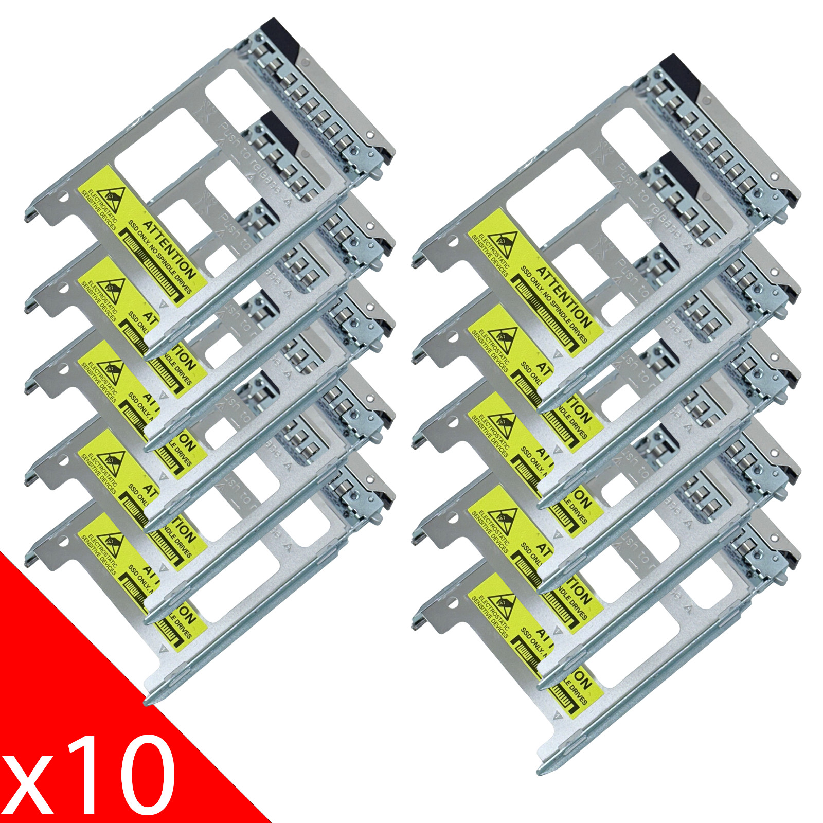 LOT 10 MKC9M 2.5" Gen14 SSD NVME Tray Caddy Dell R440 R750 R450 R540 R640 R740