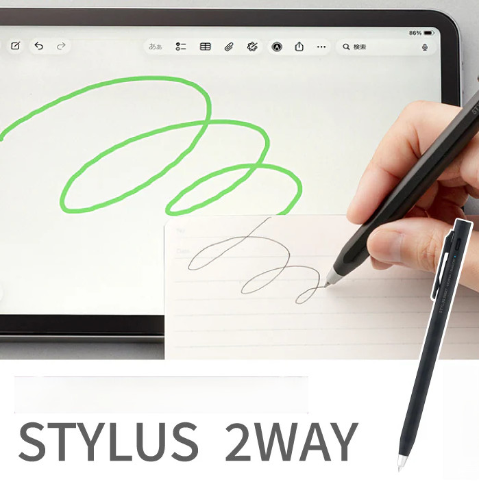 ZEBRA STYLUS 2WAY 0.5mm Active Stylus Ballpoint Pen for iPad USB-C