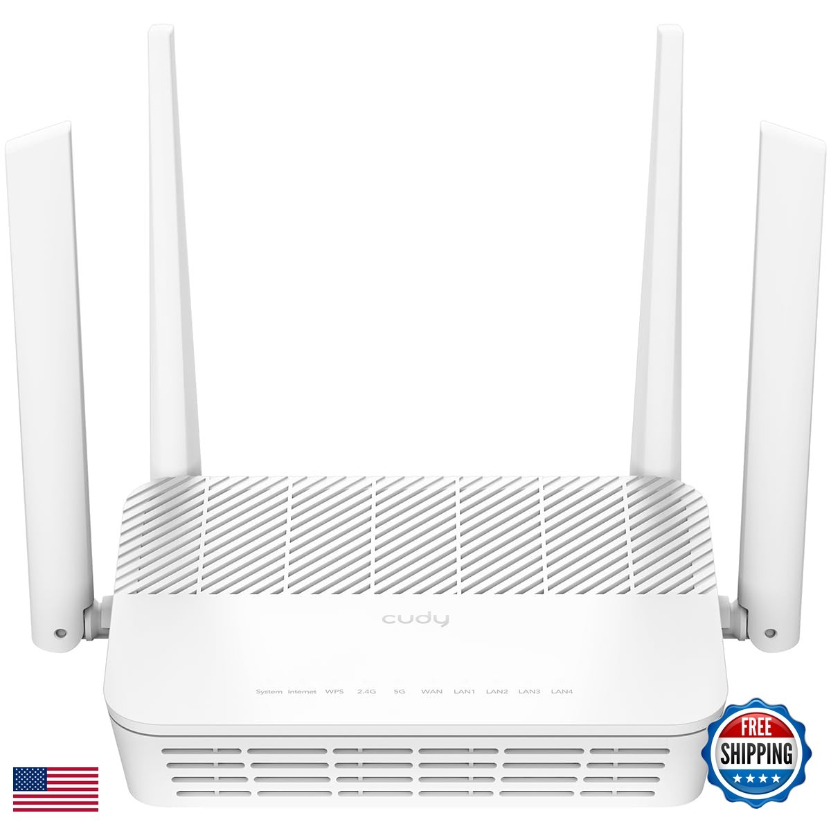 Cudy AX3000 WiFi 6 Mesh Router 2.5Gbps WAN 4 Gigabit Ports 4 Antennas