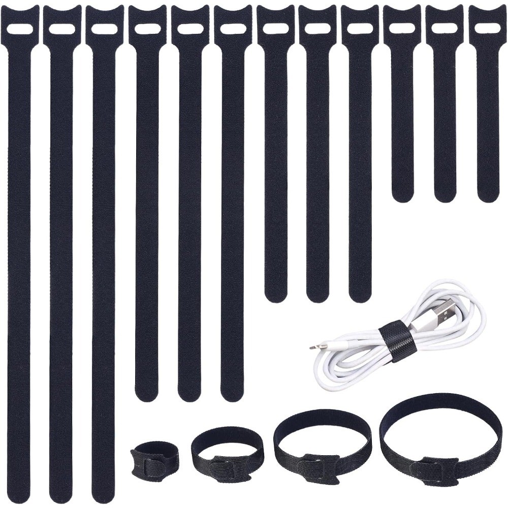 200PCS Reusable Cable Ties Wire Ties Cord Organizer Cable Organizer Adjustable