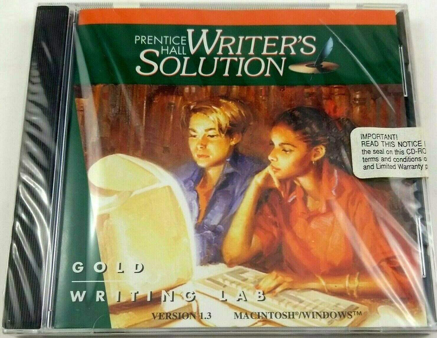 PRENTICE HALL Writer's Solution GOLD WRITING LAB (CD-ROM) New