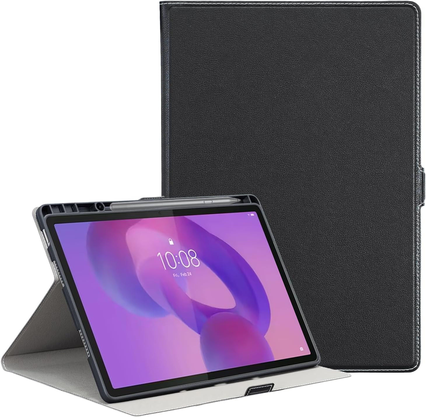 For Lenovo Idea Tab Pro Case with Pen Holder,Magnetic Silicone Shockproof Cover