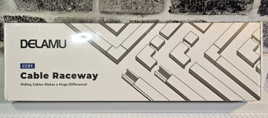 Delamu CC01 Cable Raceway/ Management Kit (Up to 158 in with connectors) Black