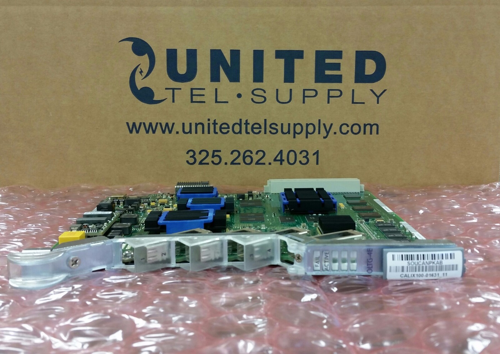 Calix C7 OLTG-4E 100-01631 OPT LINE TERMN CD  **FULLY TESTED**