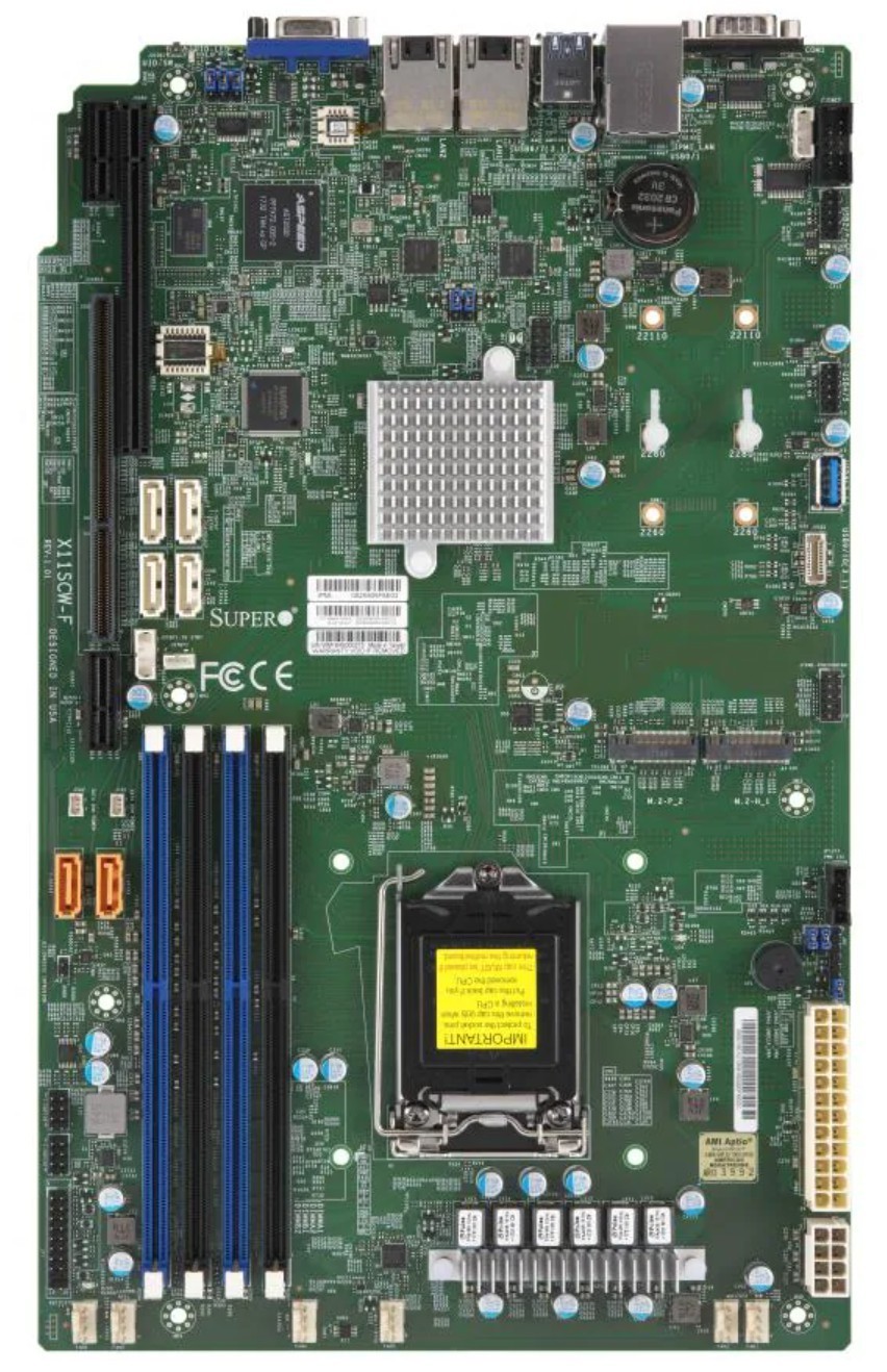 Supermicro X11SCWF LGA1151 Server Motherboard DDR4 Intel C246 ATX G2U
