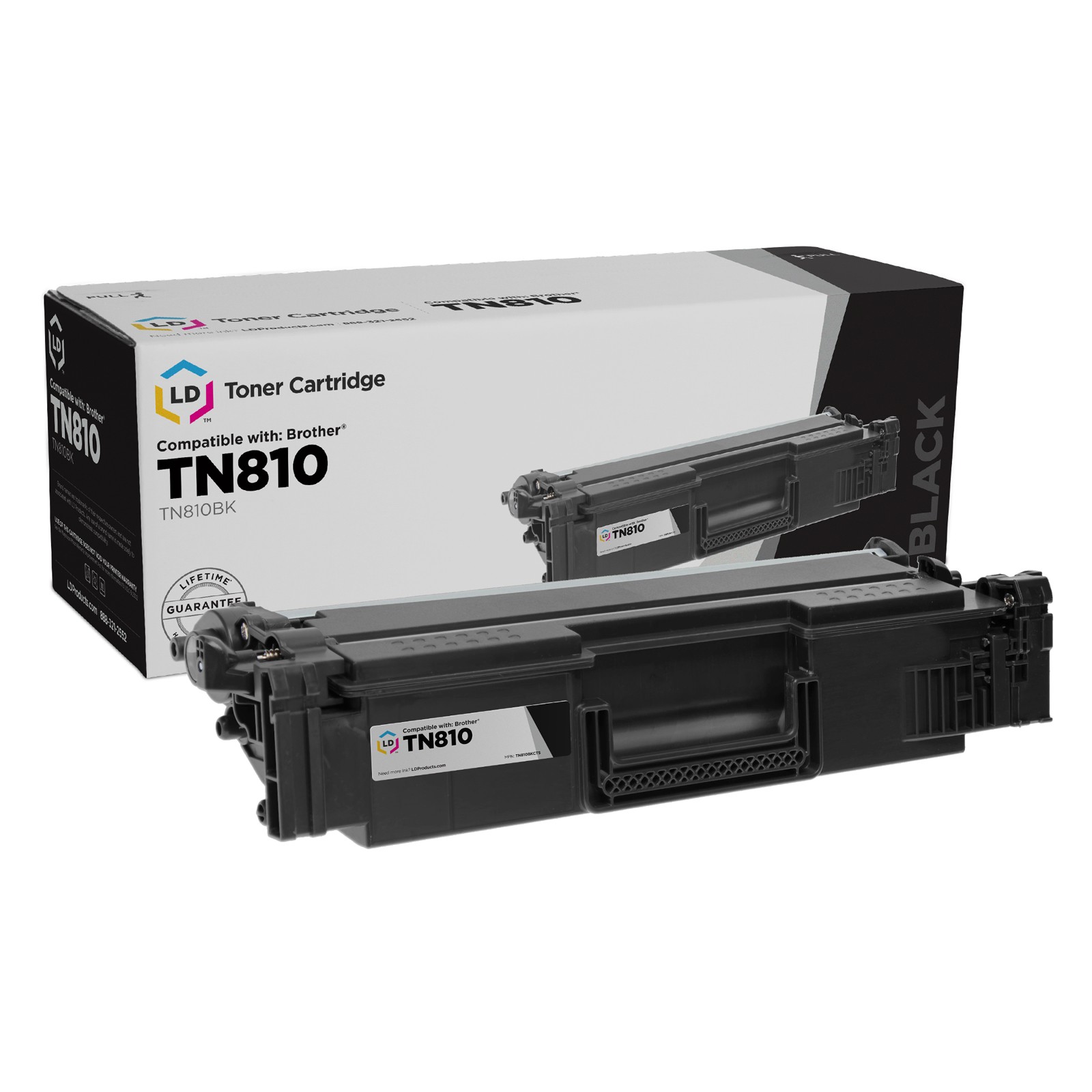 LD Products Compatible Toner Cartridge for Brother TN810BK Black Standard Yield