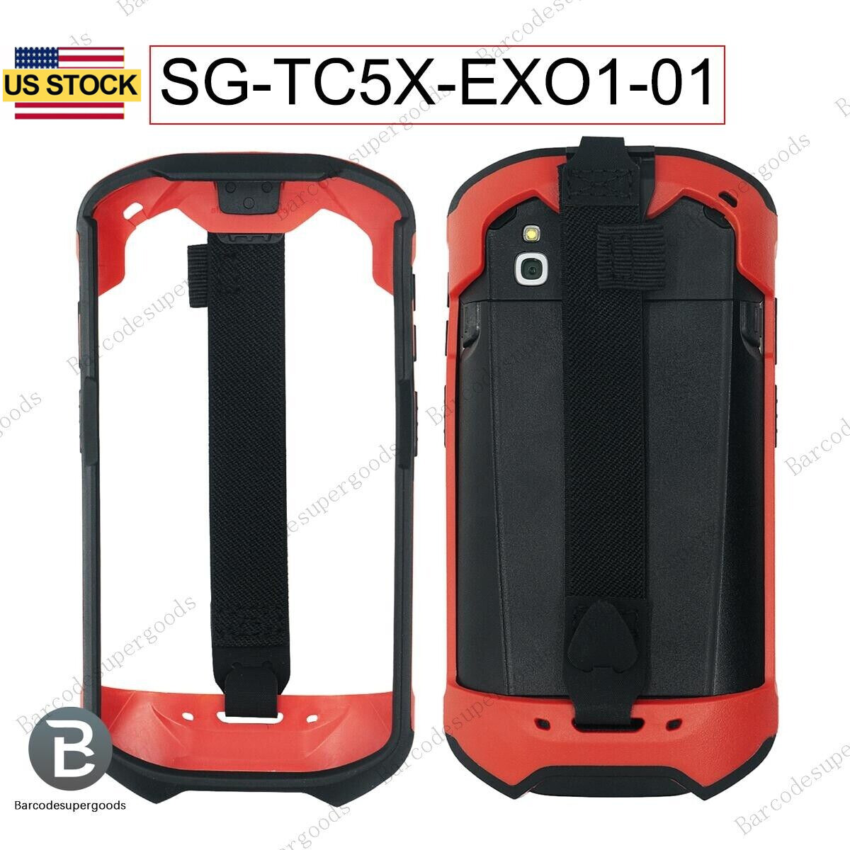 Red Protective Cover Hand Bumper Rugged Boot Case for Zebra TC51 TC56 TC52 TC57