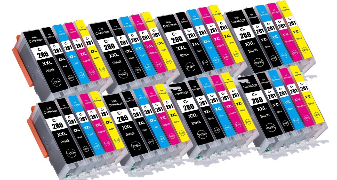 40P Premium PGI-280XXL CLI-281XXL Ink Cartridge for Canon TR8620A TR8622A TS702A