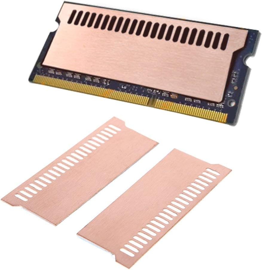 Easycargo Laptop Memory Heatsink Kit, Copper Heat Sink + Pre-Applied Thermal