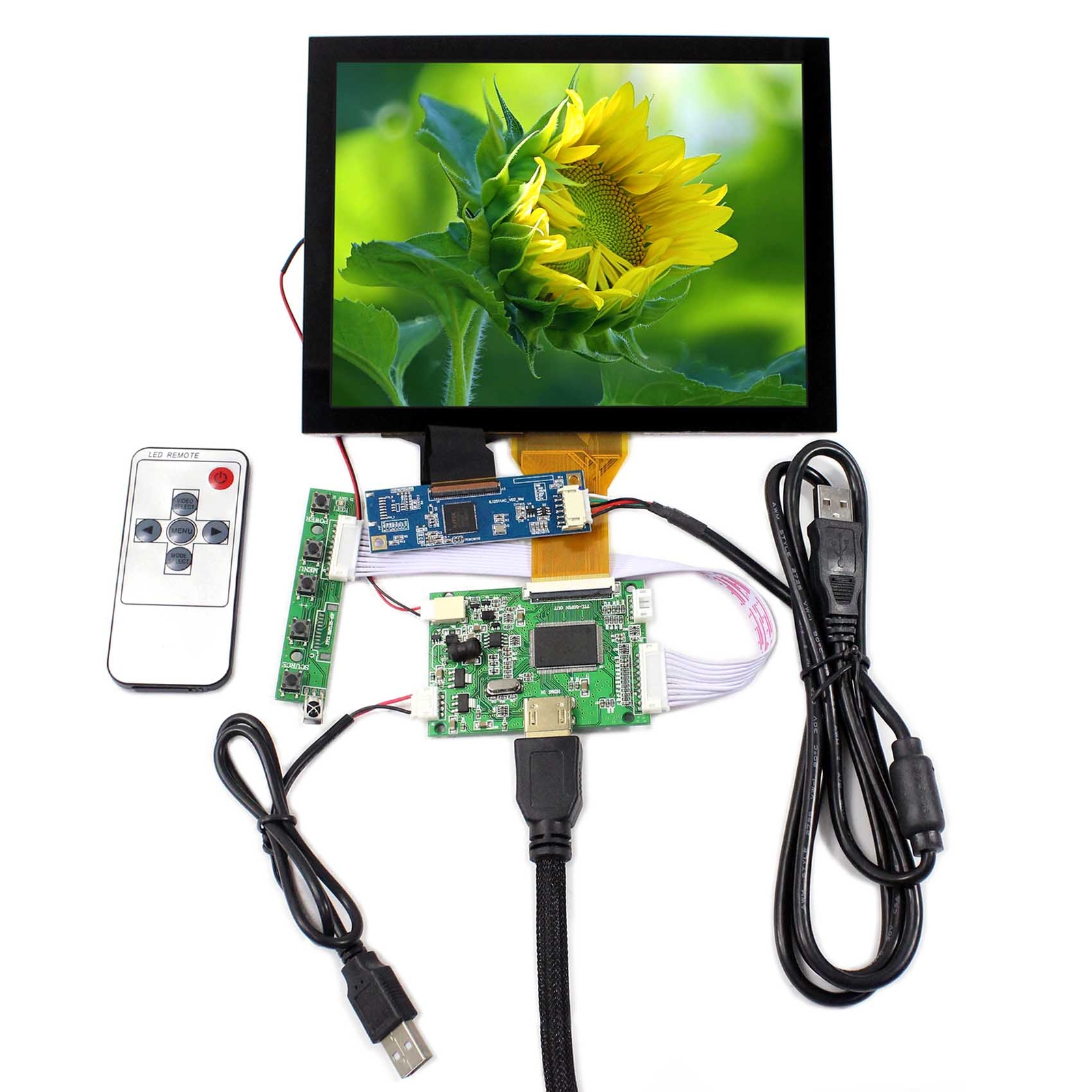 HD LCD Controller Board 8inch EJ080NA 05A 800x600 Capacitive Touch LCD Display