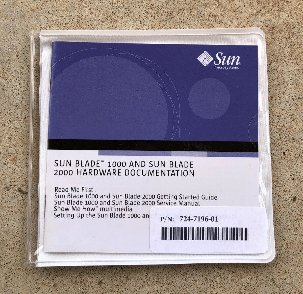 SUN Blade 1000 and 2000 Hardware Documentation CD - NEW - 