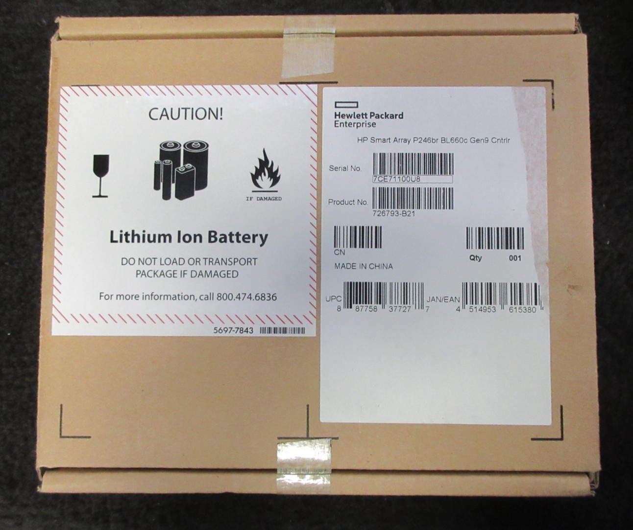 HP 726793-B21 Smart Array P246BR 4Gb Cache Controller