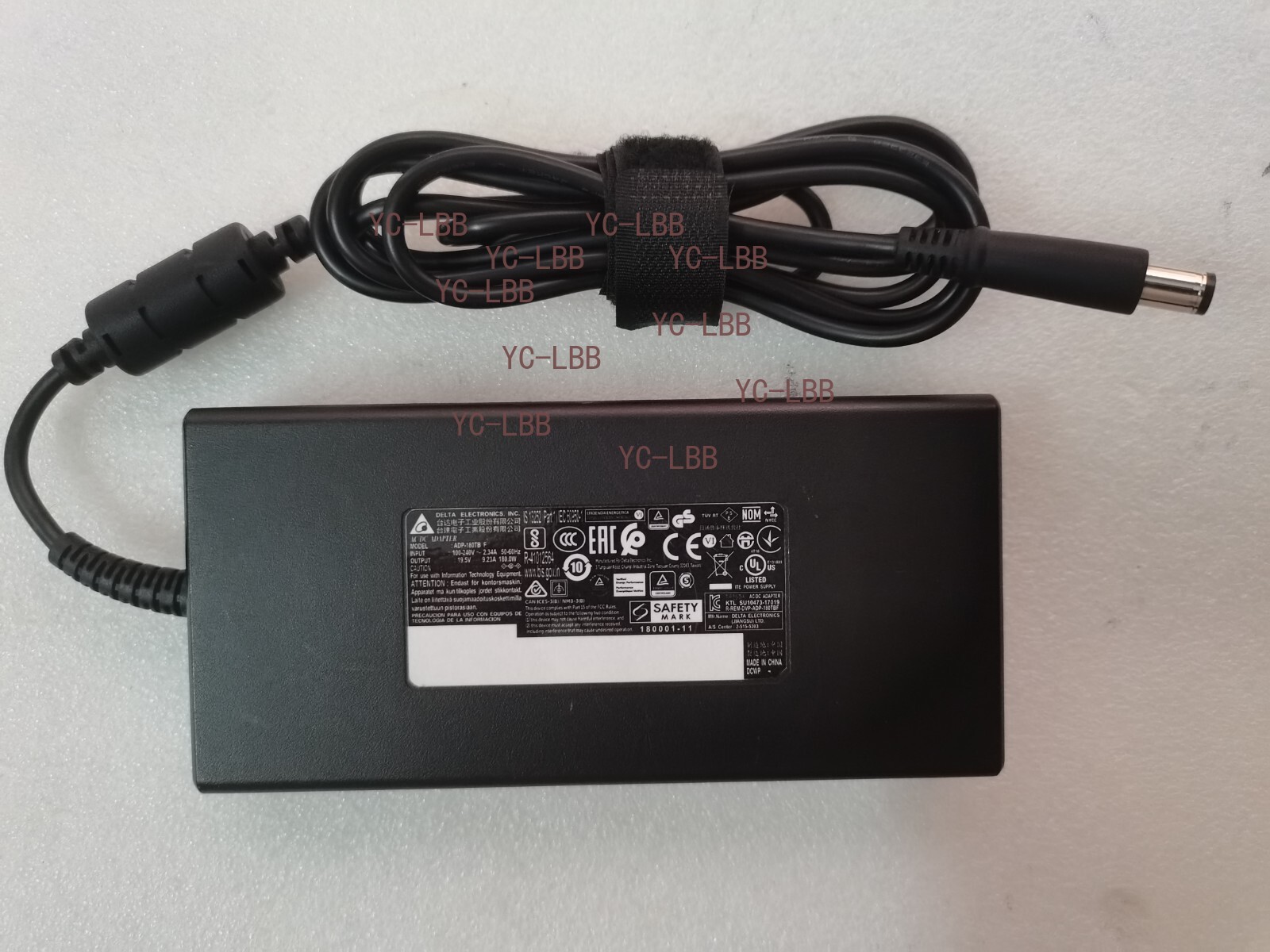 For AOC U32U1 Monitor 180W Delta 19.5V 9.23A ADP-180TB F Genuine Slim AC Adapter