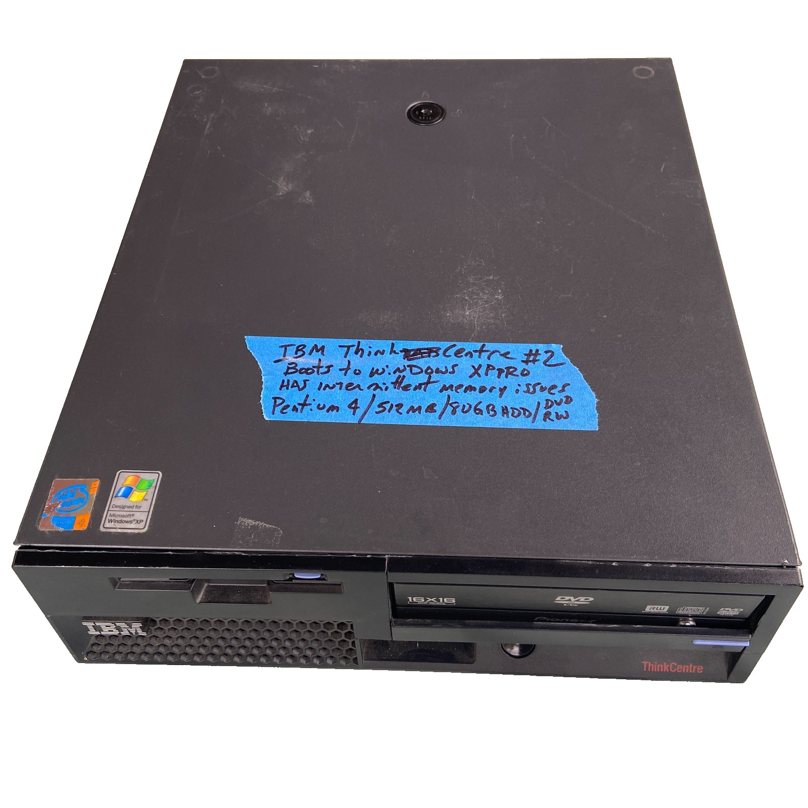 IBM Thinkcentre S51 PC SFF Desktop Boots Windows XP Pentium 4 3.20GHz 512MB 80GB