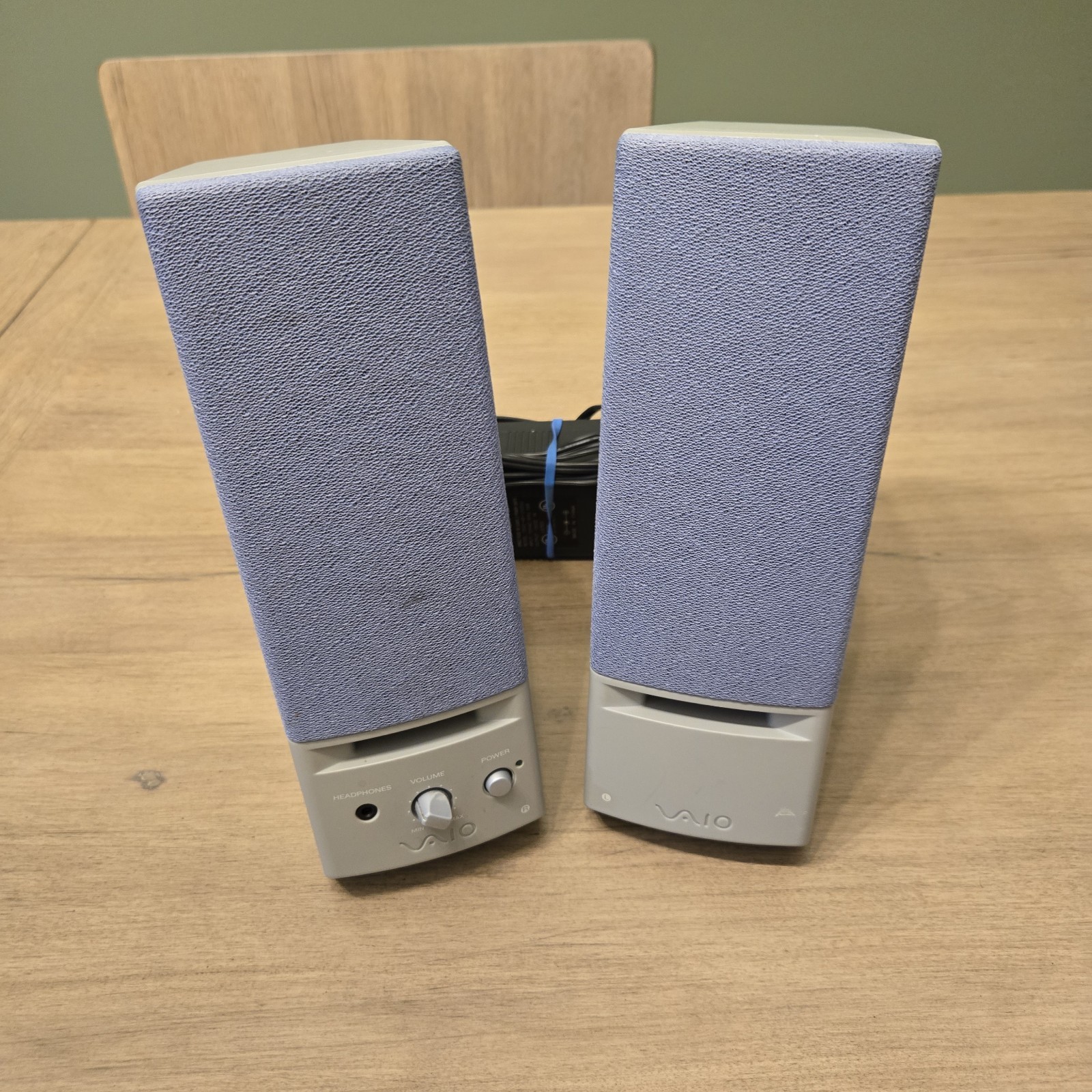 🔥SONY VAIO PCVA-SP2 SPEAKER SYSTEM SET FOR COMPUTER CLEAN 