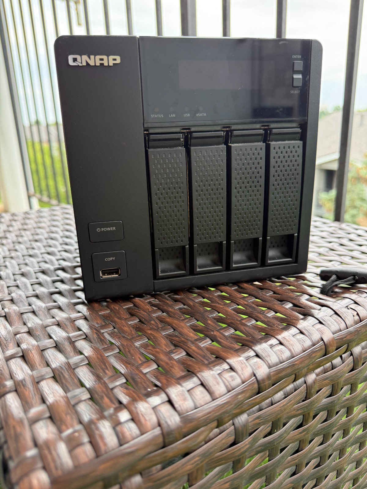 QNAP TS-419P II 4-Bay NAS — 2GHz ARM, 512MB RAM, Dual GbE, w/ PSU — Tested