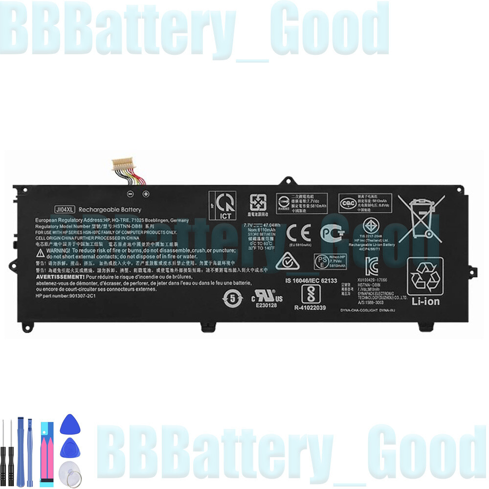 JI04XL BATTERY FOR HP ELITE X2 1012 SERIES HSN-I07C HSN-I07C 901247-855 47.04WH