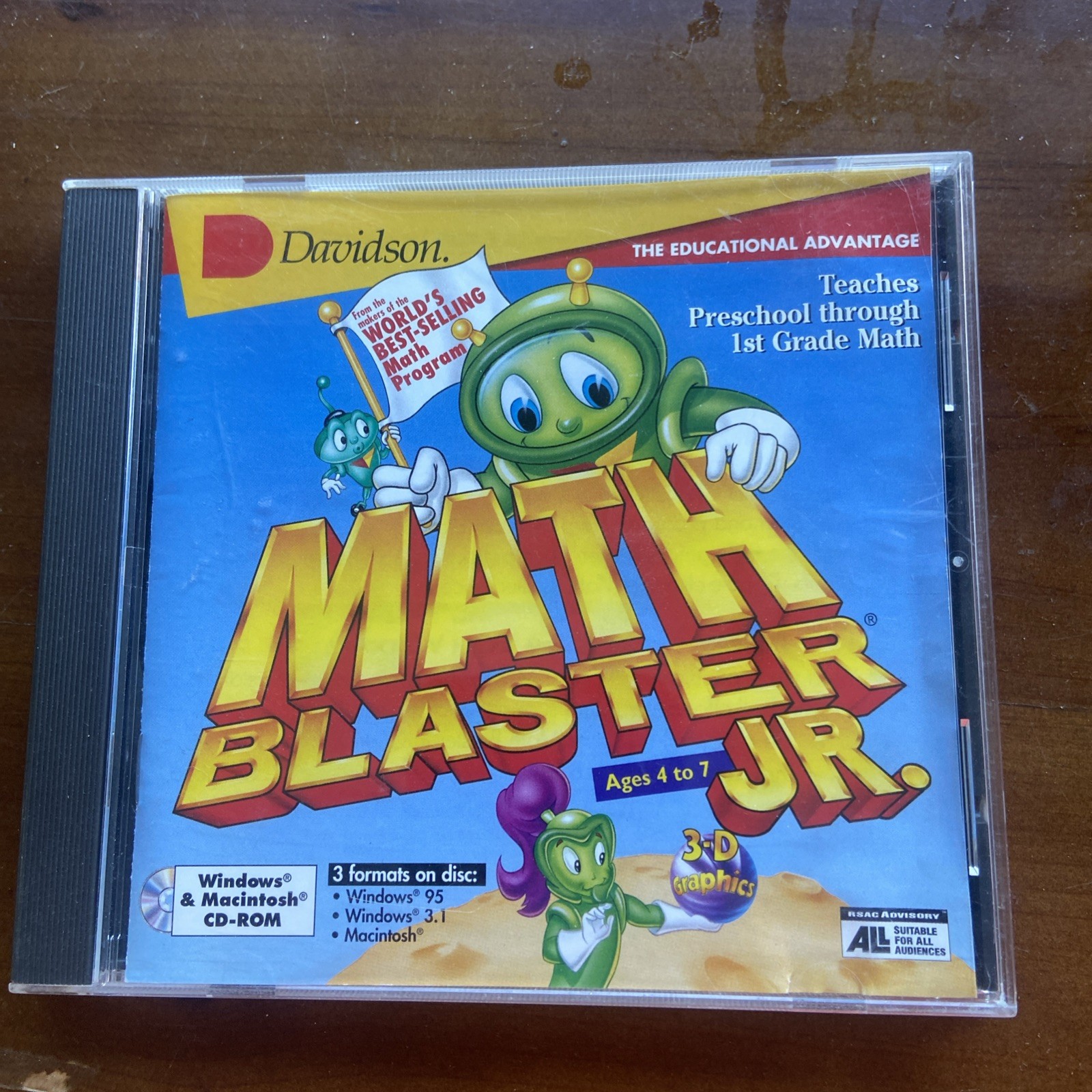 MATH BLASTER JR. - PRESCHOOL THROUGH FIRST GRADE LEARNING GAME, F1