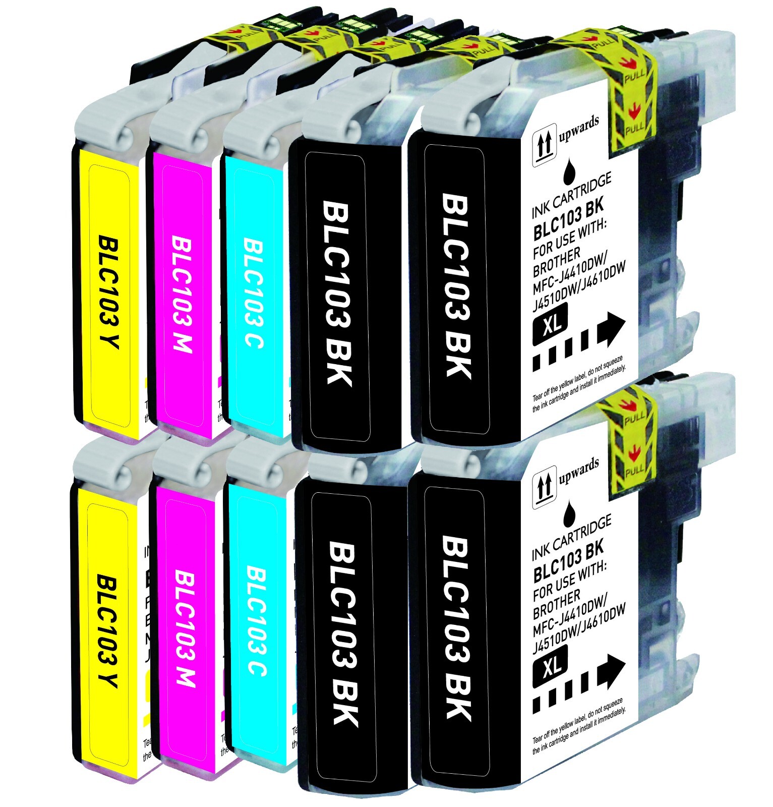 10PK XL Replacement Ink Set fits Brother LC103 MFC-J470DW MFC-J475DW MFC-J875DW