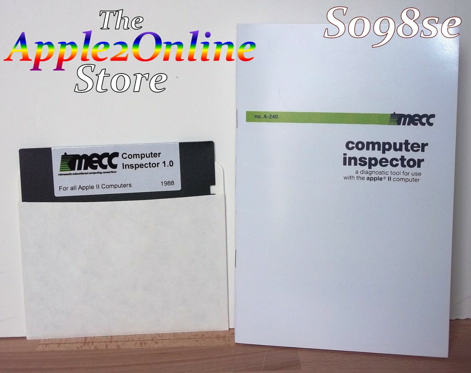 ✅ 🍎 MECC Computer Inspector with 66 Page Manual - Apple II+, IIe, IIc, IIGS