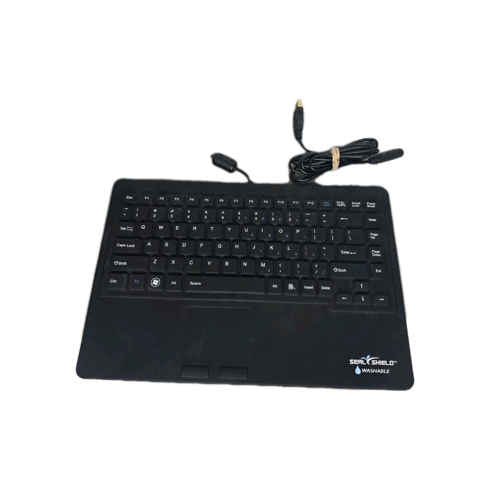 Seal Shield All-in-One Medical Keyboard Wired S86P2 silicone Keyboard Black 