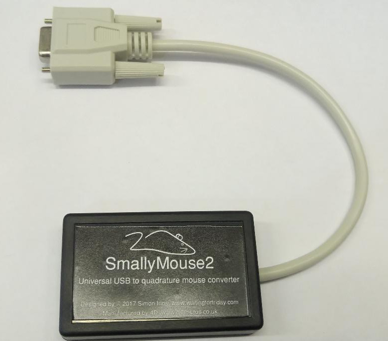 SmallyMouse2 Cased USB to Quadrature mouse interface Commodore Amiga