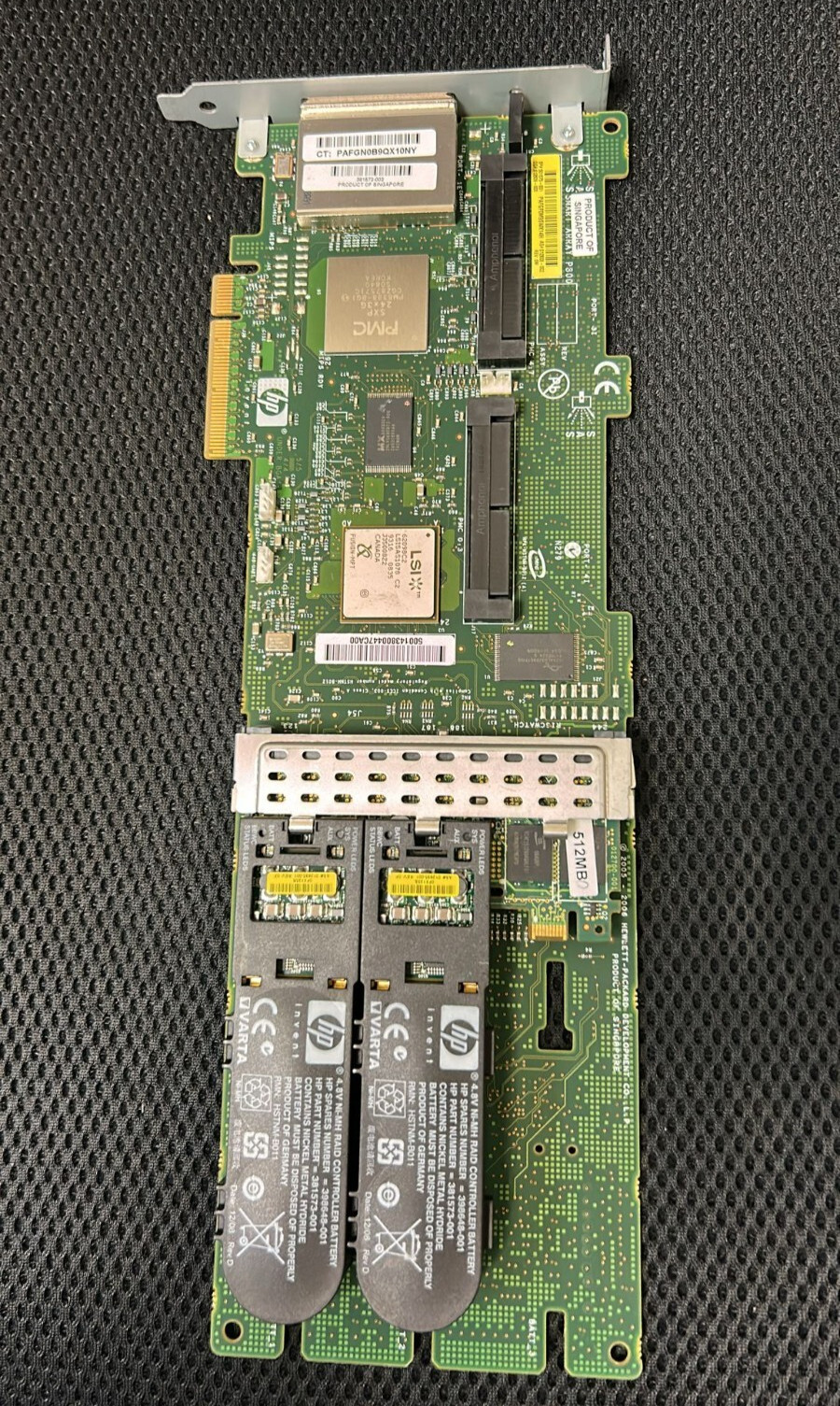 HP 501575-001 Smart Array P800 512MB PCI-X x8 SAS Raid Controller