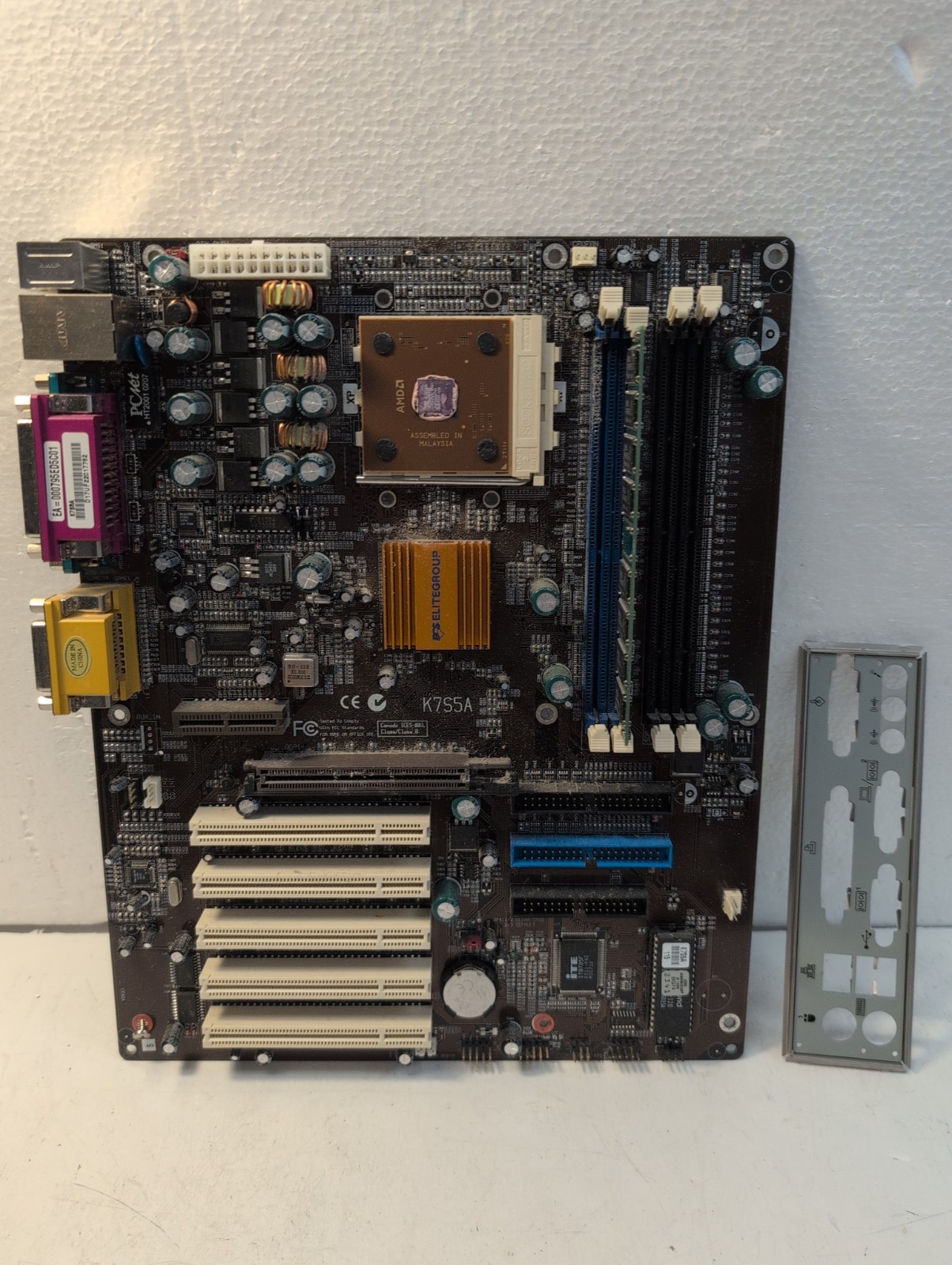 🔥  ECS K7S5A Socket 462 Motherboard With Athlon 1150MHz CPU/512MB RAM Tested -