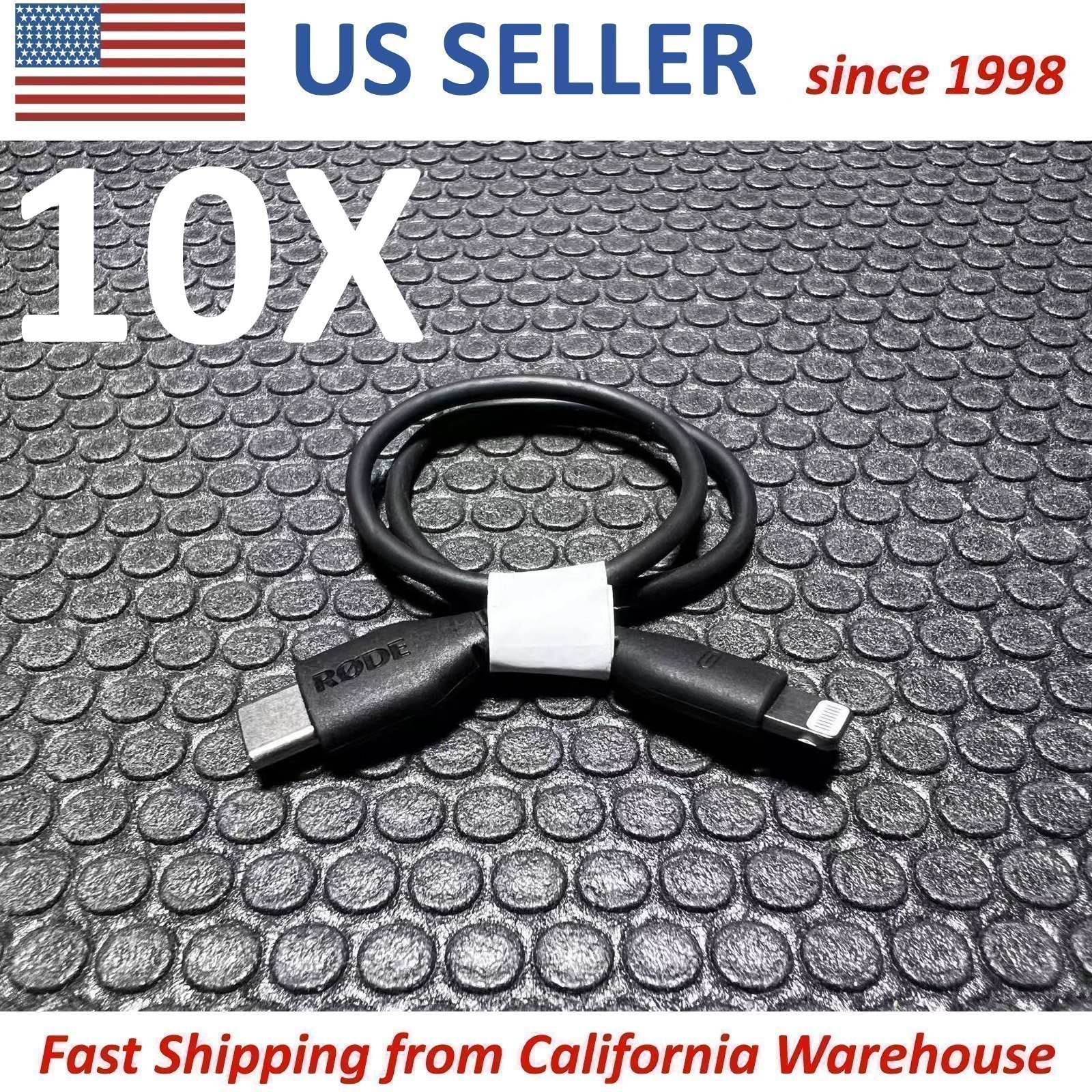 10X RØDE RODE OEM SC21 Lightning to USB-C Cable 11.8"/30cm GENUINE MFi Certified