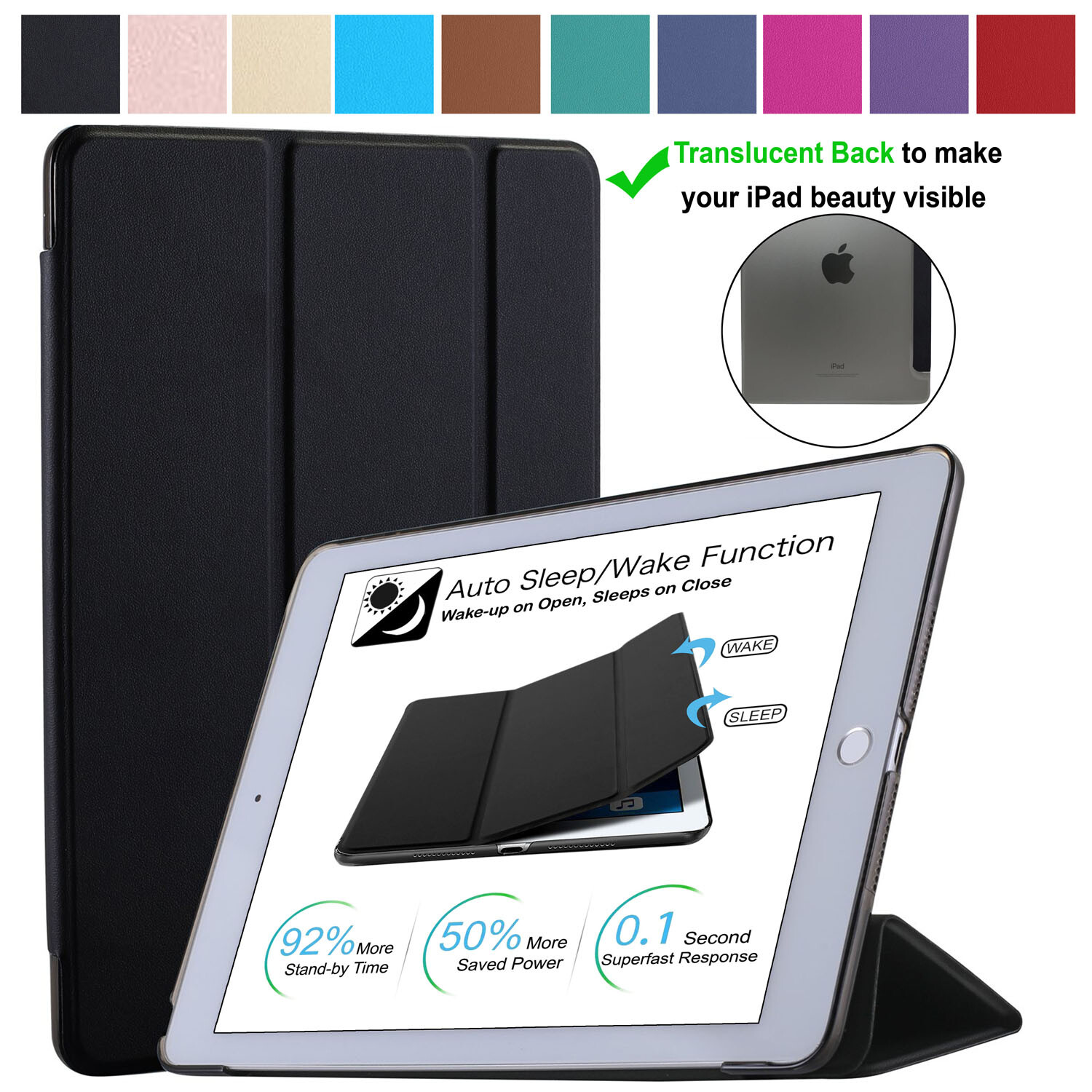 DuraSafe Case iPad 9.7 / 10.2, Pro 9.7 / 10.5 / 11 / 12.9, Mini 7.9, Air-TriFold