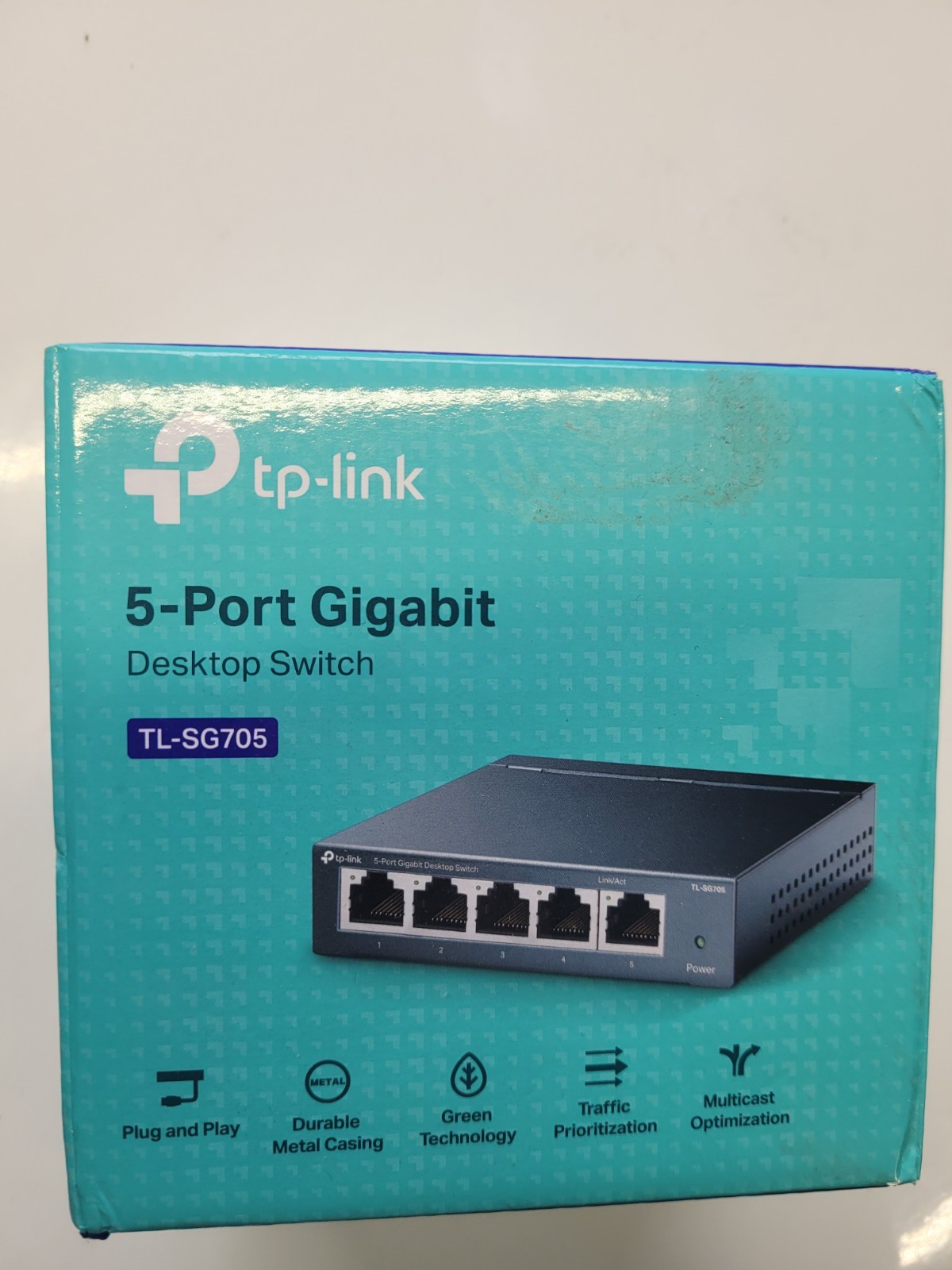 TP-Link TL-SG705 5-Port Gigabit Desktop Switch Plug & Play New