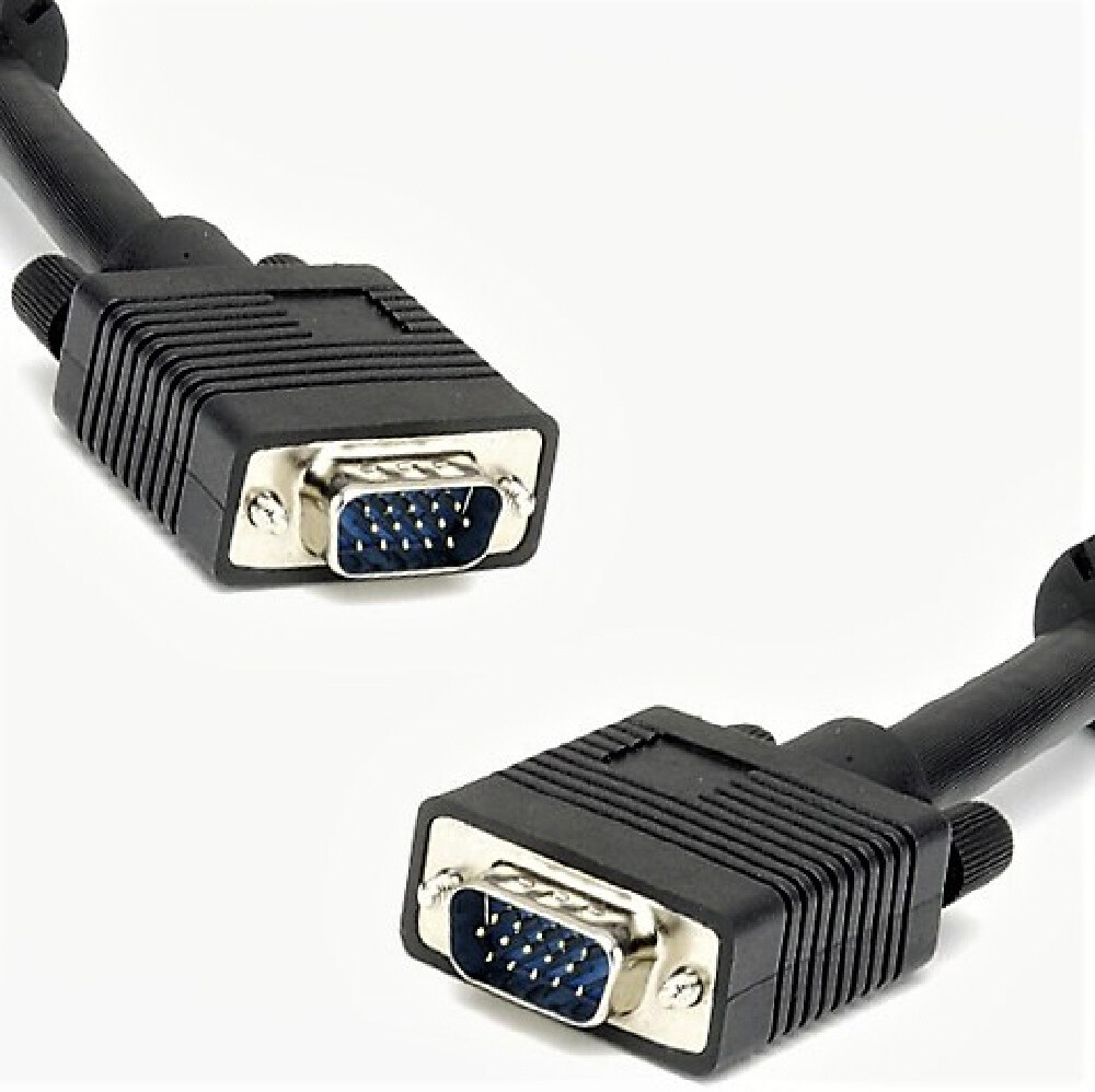 6' ft VGA SVGA Cable M-M PC Video Monitor Projector Display HQ Cord Wire VWLTW