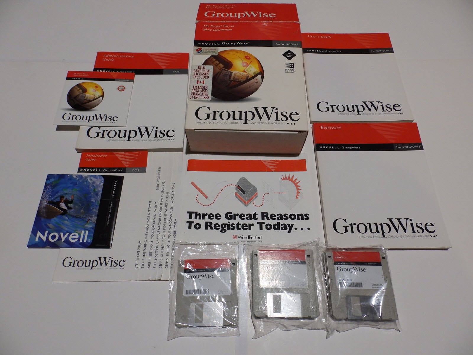 Vintage Software - Novell GroupWise for Windows v4.1 Client/Admin Pack