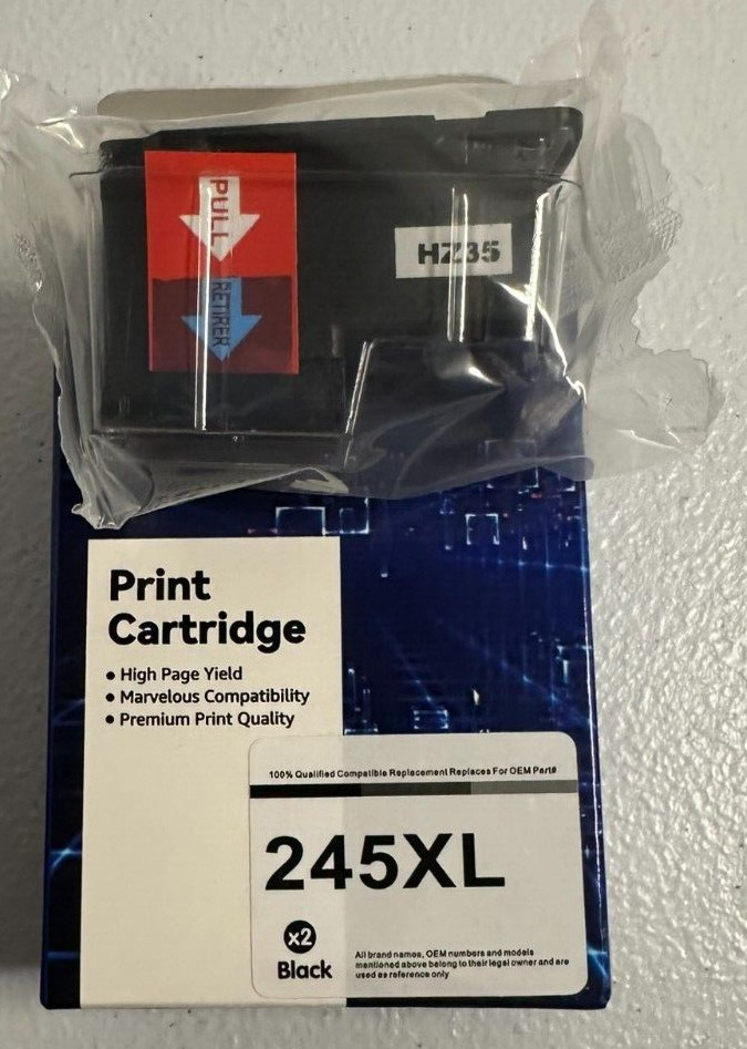 NEW ONLYU COMPATIBLE 245XL PRINT CARTRIDGE ONE PACK NEVER BEEN OPENED