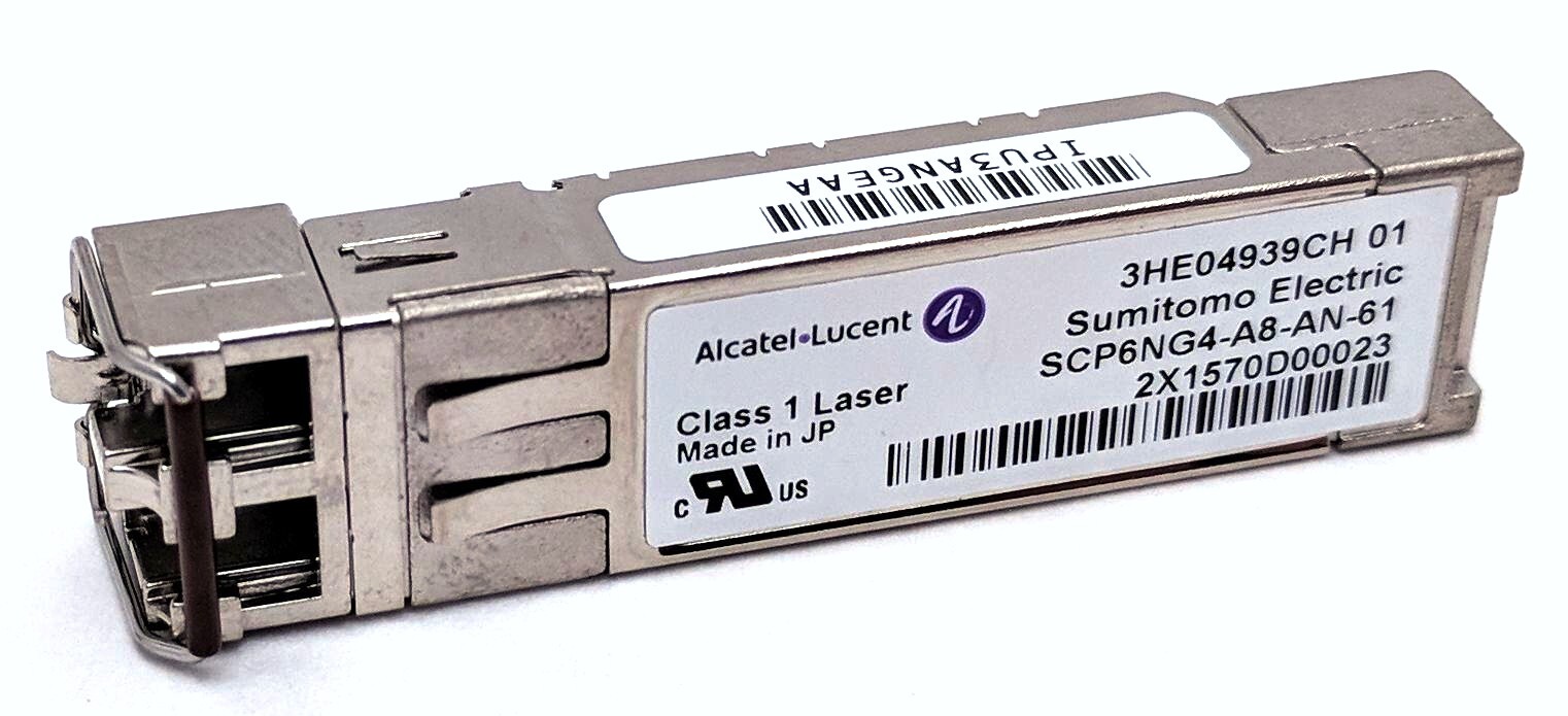 Lot of 5 Alcatel-Lucent 3HE04939CH 01 SFP Transceiver Module SCP6NG4-A8-AN-61