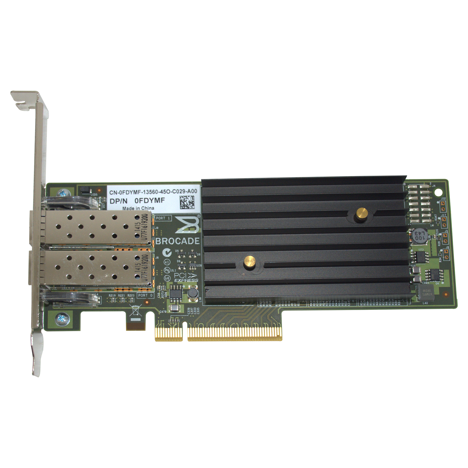 Dell Brocade 1020 10GbE Dual-Ports SFP+ PCIe 2.0x8 Network Adapter CNA FDYMF