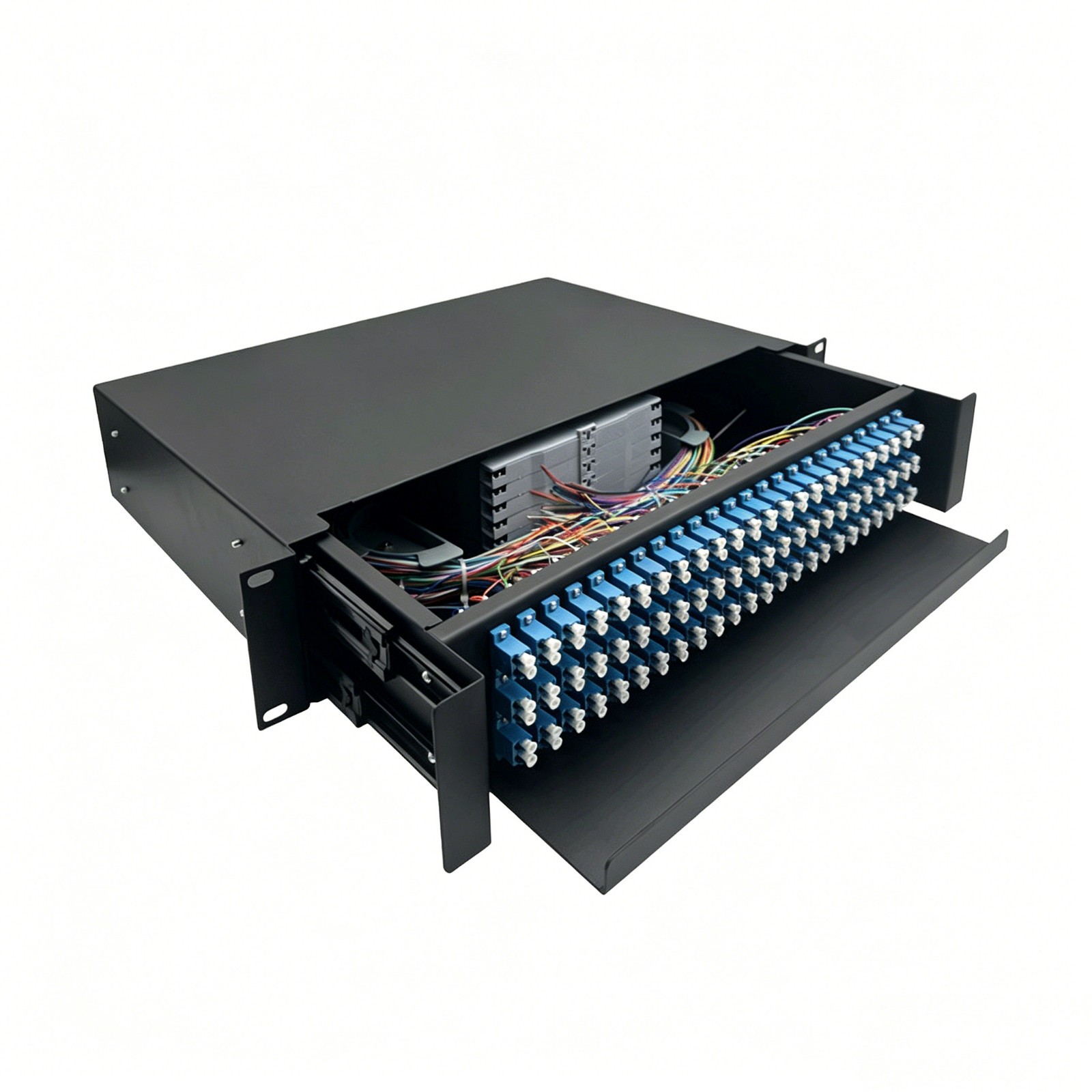 72 Port Drawer ODF Optical Termination Box 144 Core Fiber Patch Panel LC Pigtail