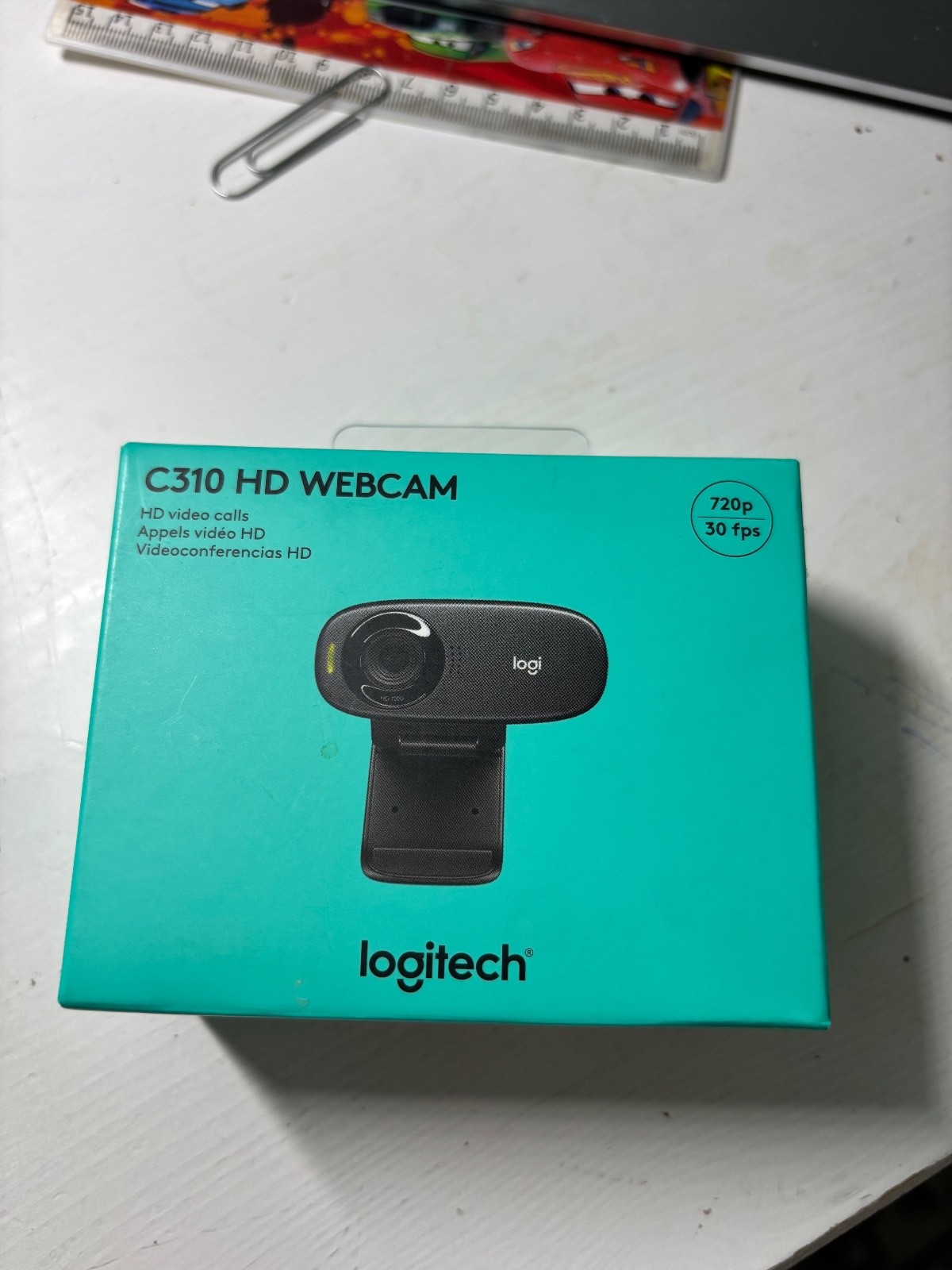 Logitech C310 720P/30FPS HD Webcam - Black SEALED NEW