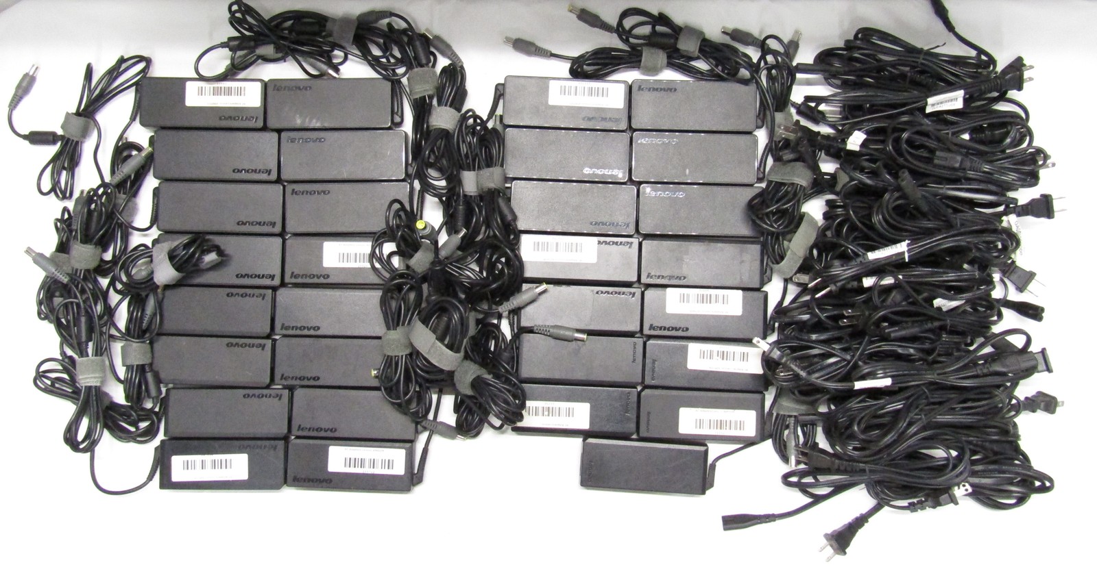 Lot of 31 Genuine OEM Lenovo Mixed Model 90W 20V 4.5A Big Barrel Laptop Charger