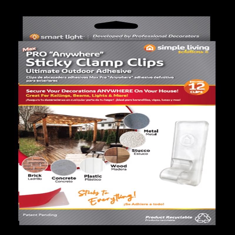 12-Pack Simple Living Solutions Max Pro Sticky Mini Clamp Clips