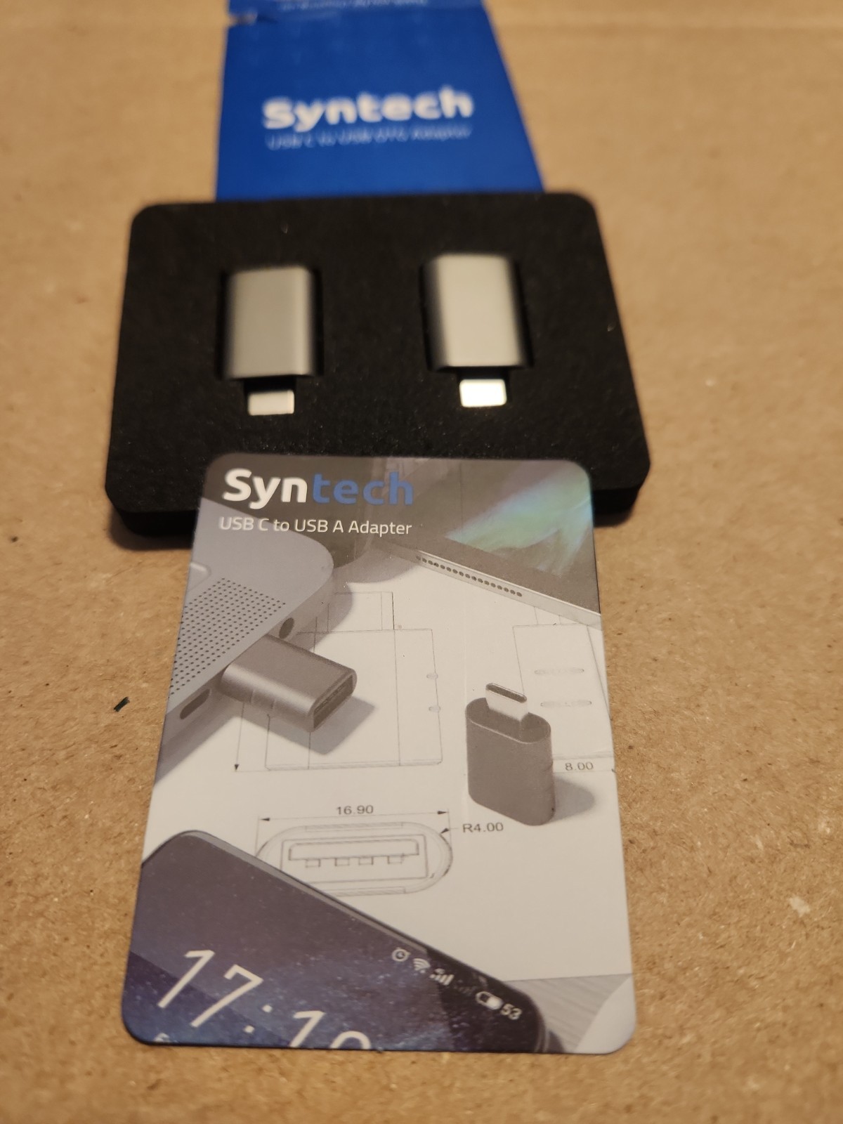 Syntech MARK3 USB Type C Male To USB Adapter (2 Pack)