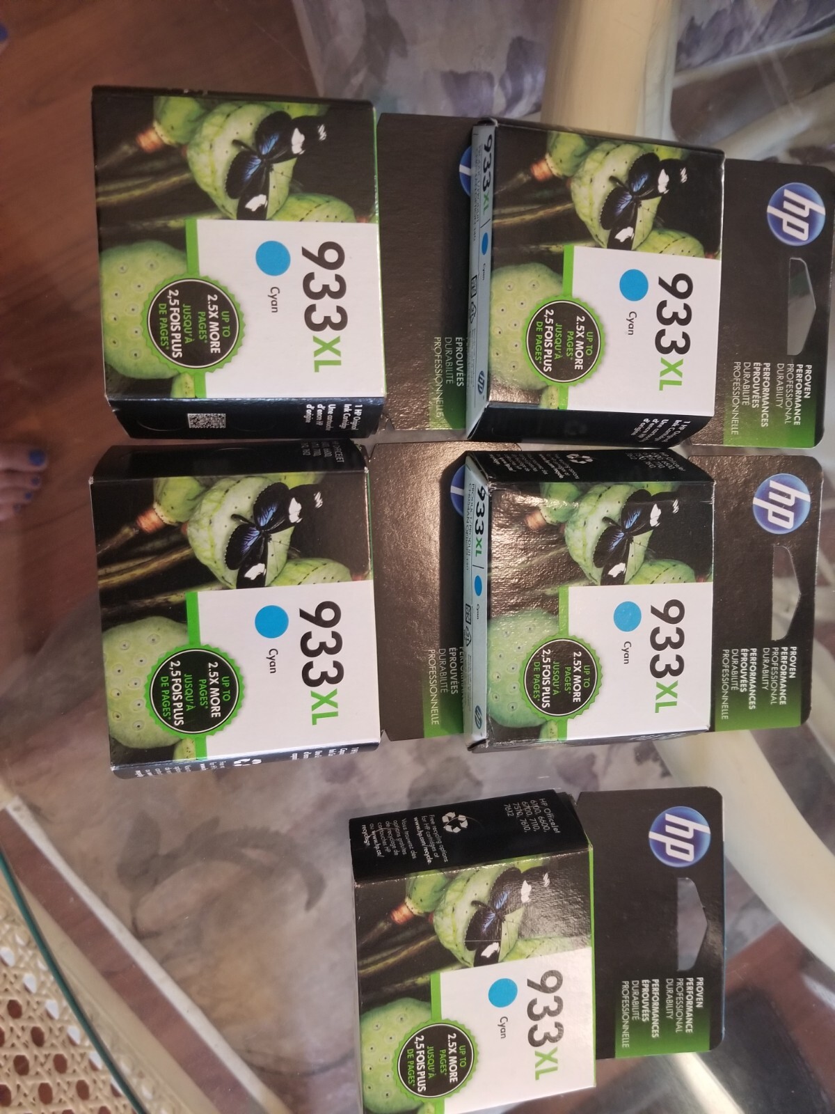 HP 933XL Cyan Ink - Genuine Sealed Expires 2018- 2021 See Description 